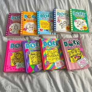 Dork Diaries Books (Paperback: 1,3, 3 1/2,4,5) (Hardcover: 10-13)